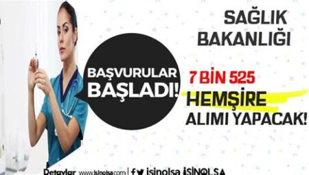 Sağlık Bakanlığı Hemşire Alım İlanları